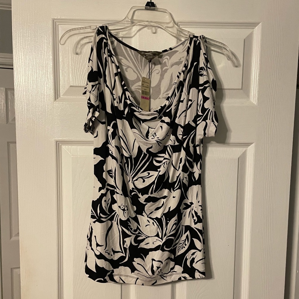 NWT Tommy Bahama Cote Floral Open Shoulder Top